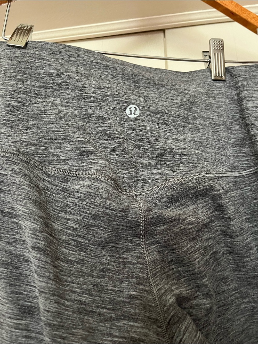 Lululemon Grey Heathered Leggings - High Waisted